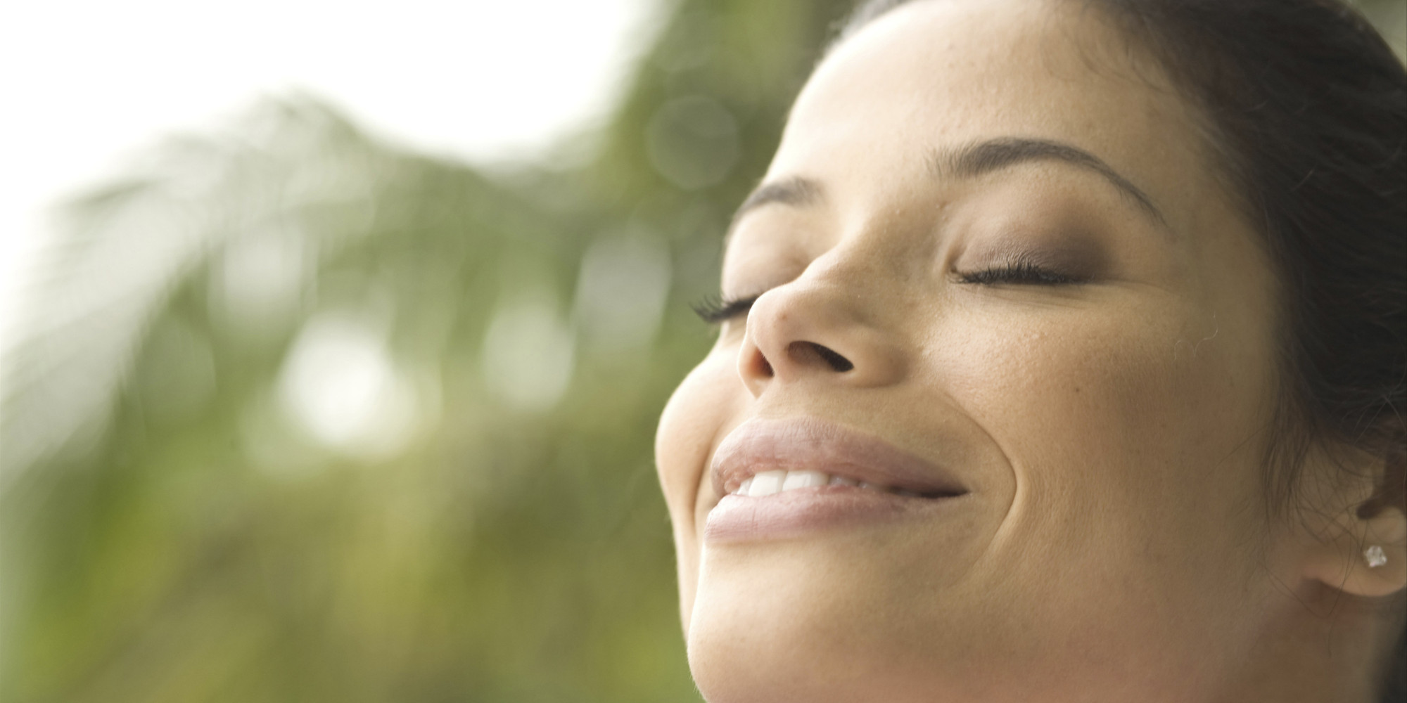 Close-up of a young woman smiling