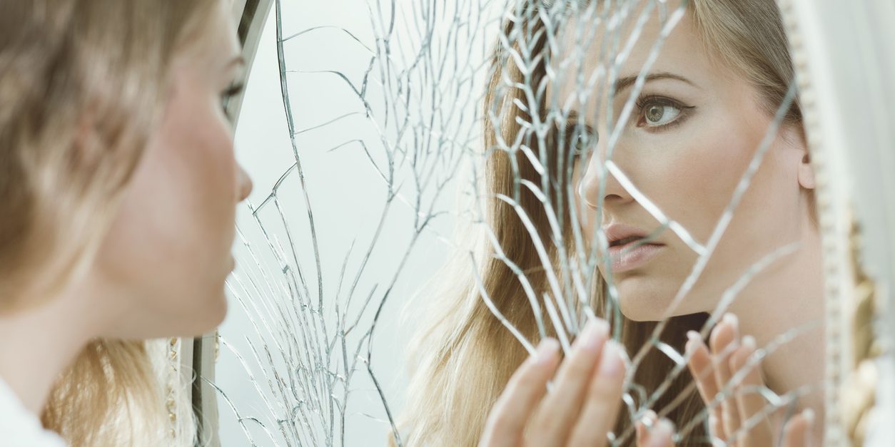 Young girl with teenage problems